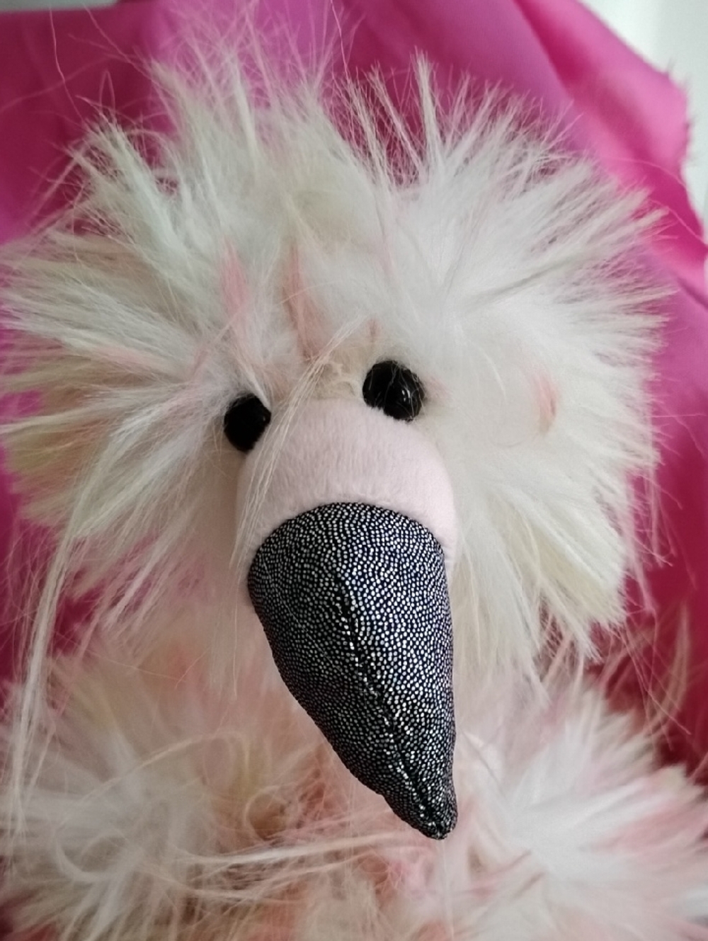 Pink Multi Coloured Fluffy Emu - Picture 2 of 6